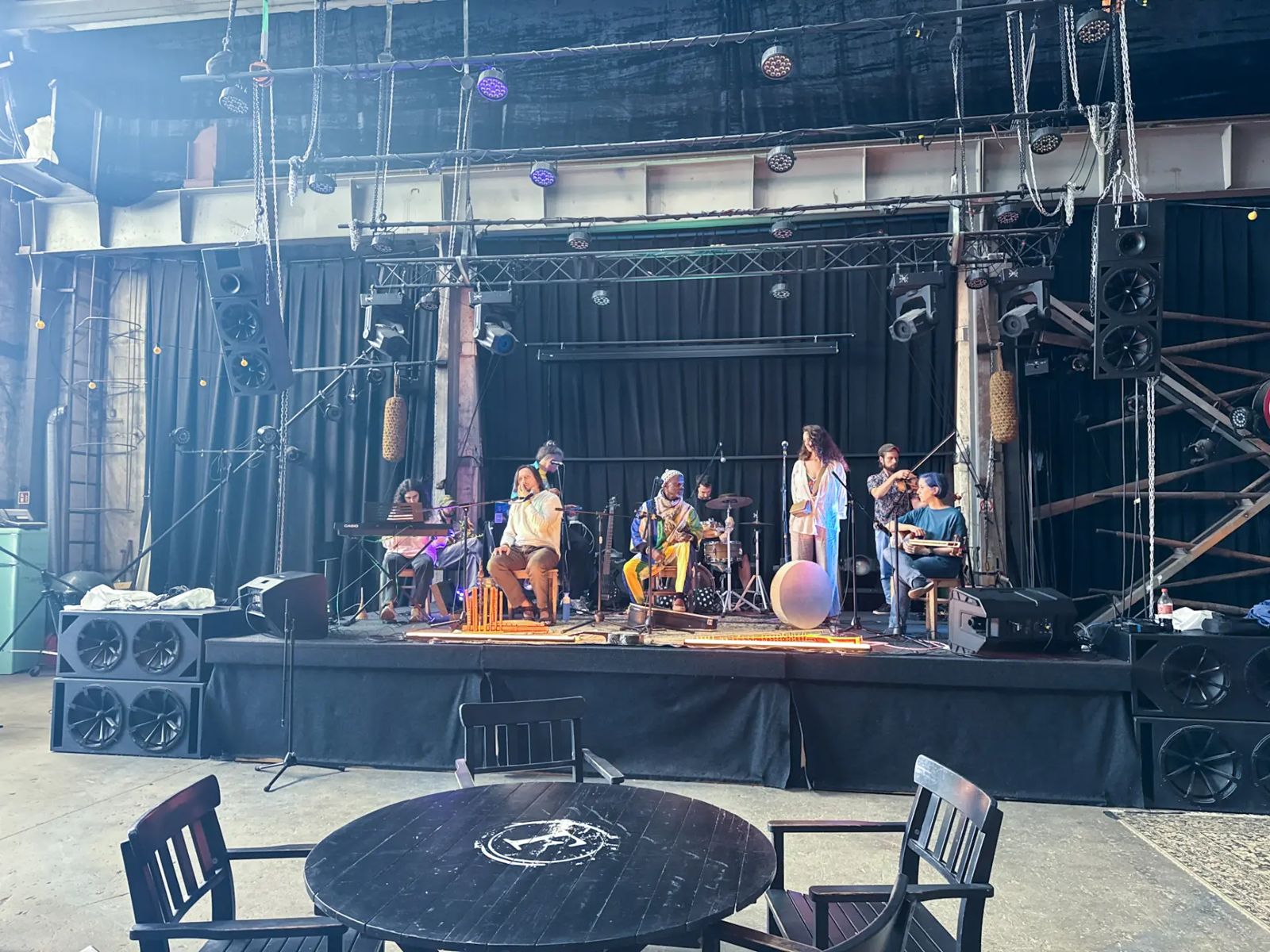 Music Camp ensemble on stage