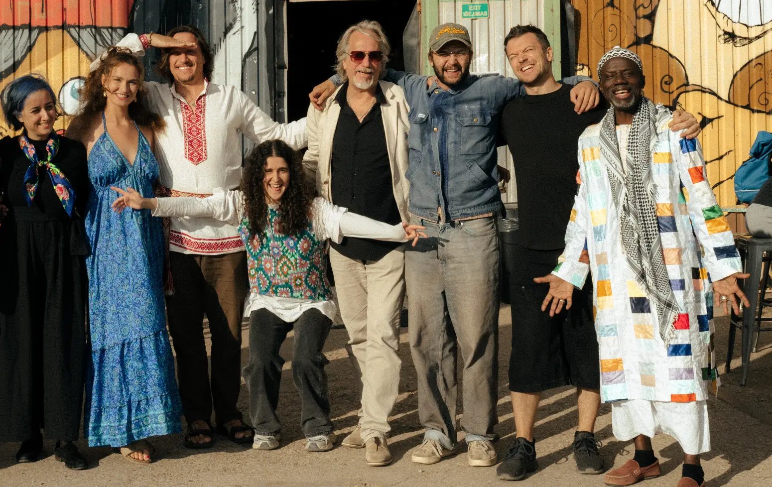 Music Camp group portrait outside the venue